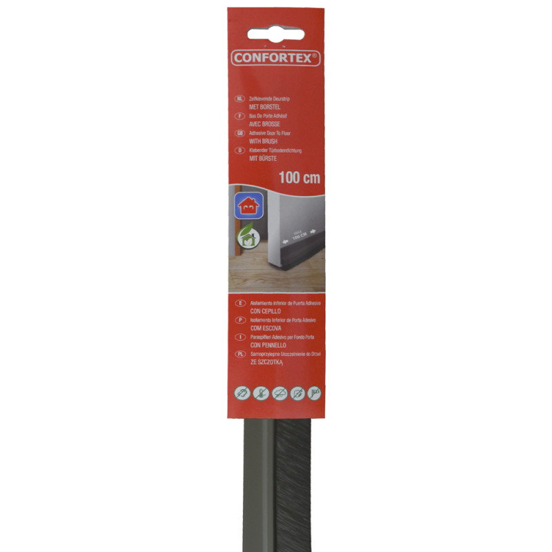 Bas de porte gris 100 cm – Calfeutrage efficace | CONFORTEX