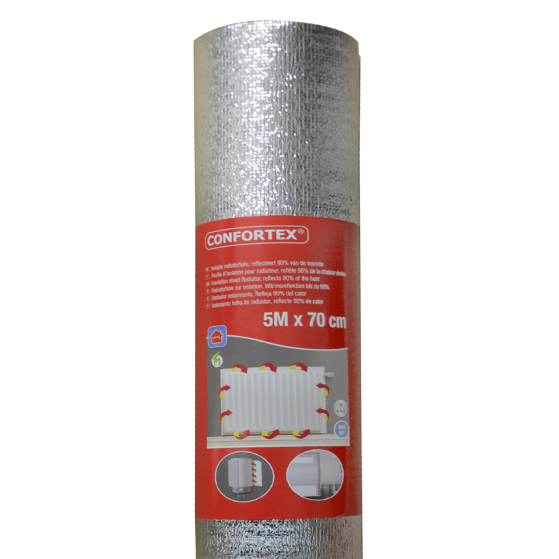 Roulant isolant réflecteur contrecollé alu pour radiateur Ep.4mm 5x0,5m -  Mr.Bricolage