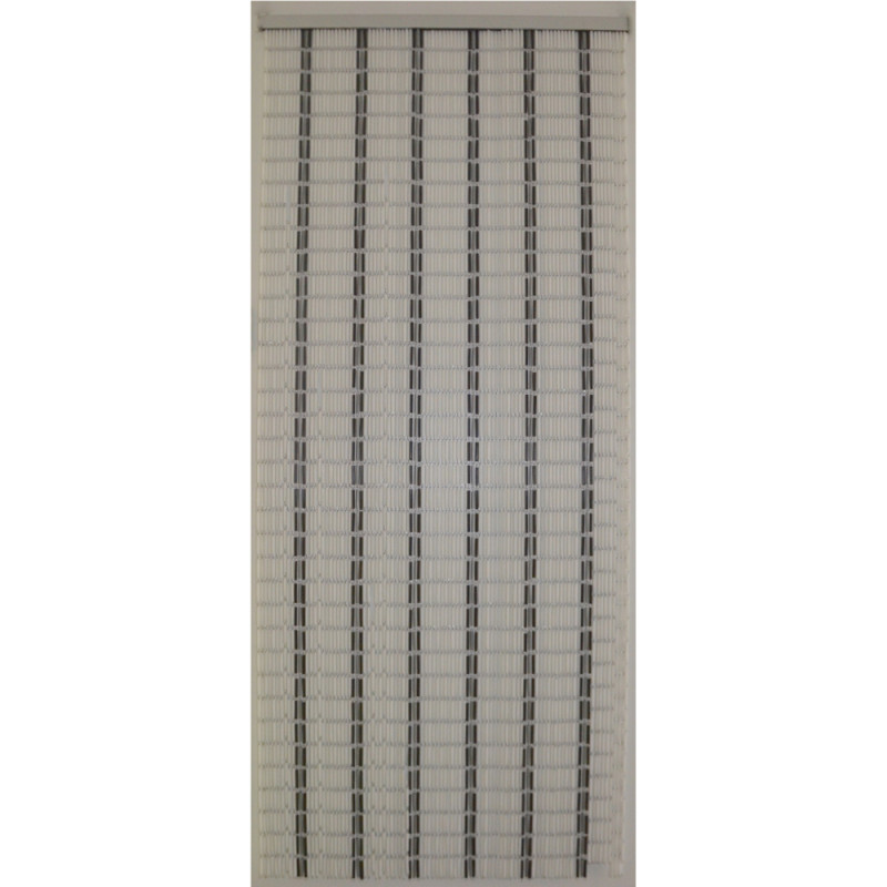 Porte provençale Tube blanche et noire 90 x 210 cm CONFORTEX