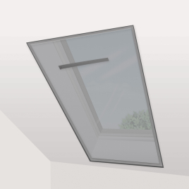Moustiquaire pour fenêtre de toit grise et noire 150 x 180 cm CONFORTEX