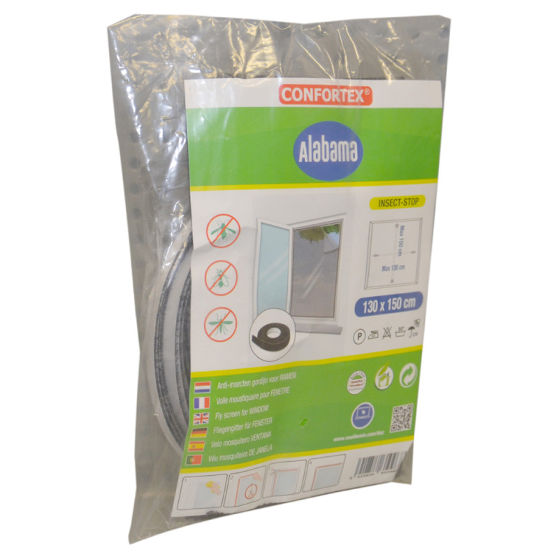 Moustiquaire Fenêtre Alabama Noire 130x180 – Anti-Insectes | CONFORTEX Moustiquaire Fenêtre Alabama Noire 130x180 – Anti-Insectes | CONFORTEX