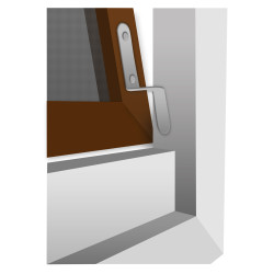 Moustiquaire Fenêtre Louisiana Brune 120x150 – Anti-Insectes | CONFORTEX