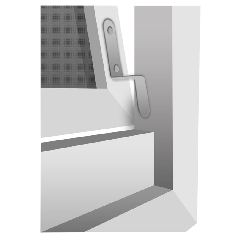 Moustiquaire Fenêtre Louisiana Grise 120x150 – Anti-Insectes | CONFORTEX