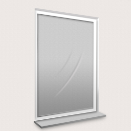 Moustiquaire pour fenêtre grise et noire 130 x 150 cm CONFORTEX