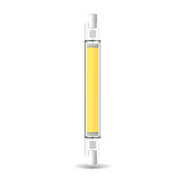 Ampoule à filaments LED Crayon transparente R7S 8 W INVENTIV