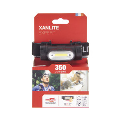 Lampe frontale LED noire XANLITE