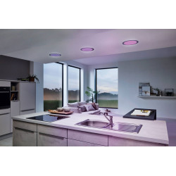 Plafonnier LED Fueva-c nickel mat Ø 22,5 cm 15,6 W EGLO Plafonnier LED Fueva-c nickel mat Ø 22,5 cm 15,6 W EGLO