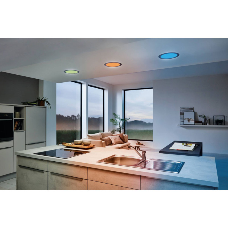 Plafonnier LED Fueva-c nickel mat Ø 22,5 cm 15,6 W EGLO Plafonnier LED Fueva-c nickel mat Ø 22,5 cm 15,6 W EGLO