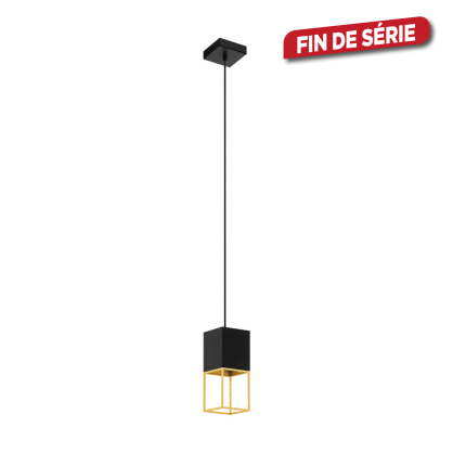 Suspension LED Montebaldo noire et or GU10 4,5 W EGLO