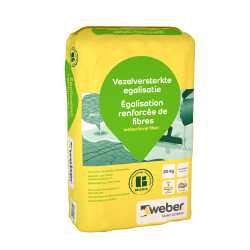 Mortier d'égalisation renforcé de fibres 20 kg WEBER BEAMIX