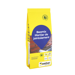 Mortier de jointoiement gris clair 5 kg – Idéal pour carrelage | WEBER BEAMIX