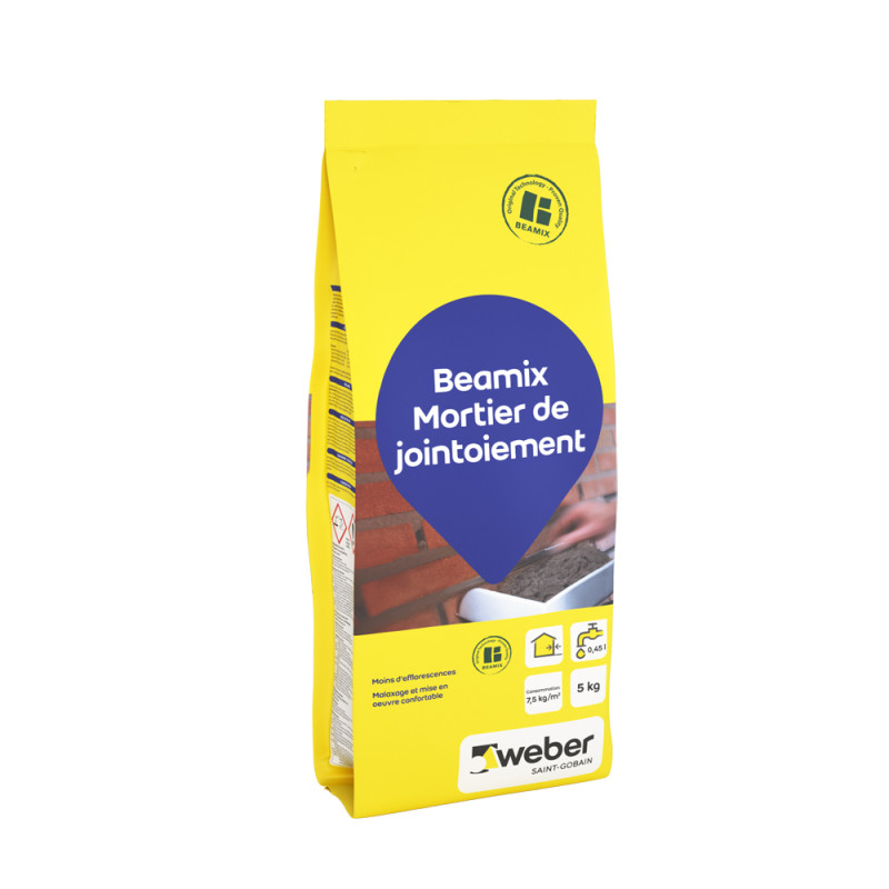 Mortier de jointement gris clair 5 kg WEBER BEAMIX