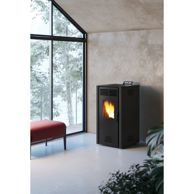 Poêle à pellets Adrano noir 7 kW INVICTA