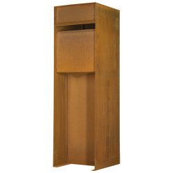 Boîte aux lettres en acier Corten Design