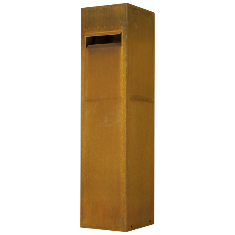 Boîte aux lettres en acier Corten Modern