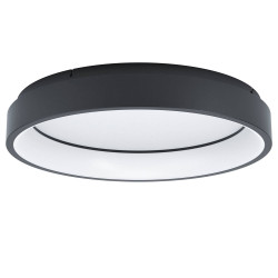 Plafonnier LED Marghera-c noir dimmable Ø 60 cm 27 W EGLO