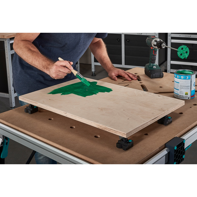 Set de mors de serrage en pointe pour établi WOLFCRAFT