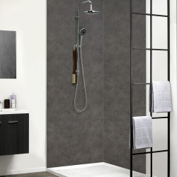 Panneau Douche PVC Mystique Gris Foncé DUMAWALL XL | DUMAWALL XL Panneau Douche PVC Mystique Gris Foncé DUMAWALL XL | DUMAWALL XL