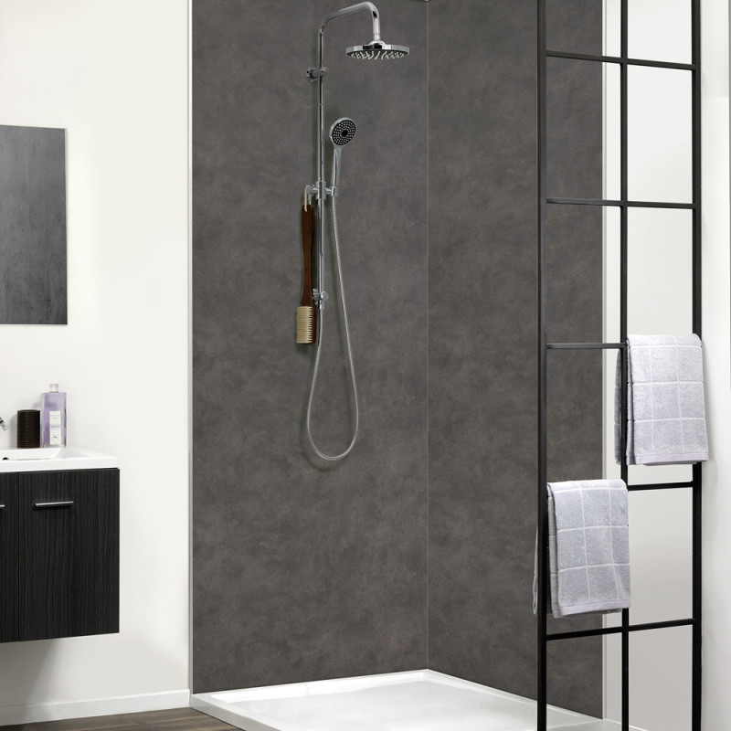 Panneau Douche PVC Mystique Gris Foncé DUMAWALL XL | DUMAWALL XL Panneau Douche PVC Mystique Gris Foncé DUMAWALL XL | DUMAWALL XL