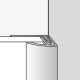 Profilé de finition en aluminium gris 260 cm DUMAWALL