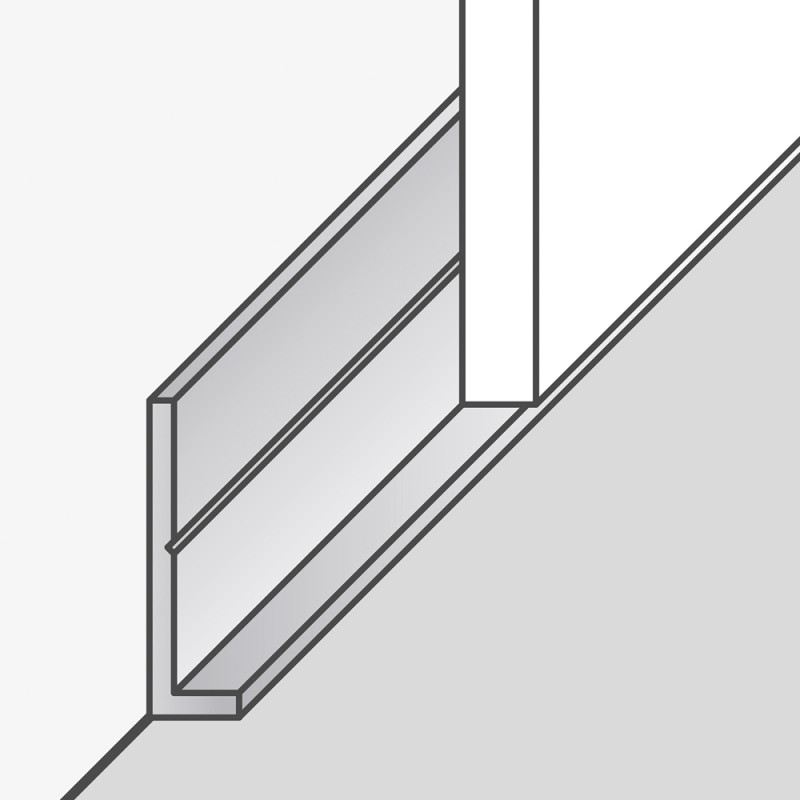 Profilé de départ DUMAWALL Gris 260cm – Finition Pro | DUMAWALL Profilé de départ DUMAWALL Gris 260cm – Finition Pro | DUMAWALL
