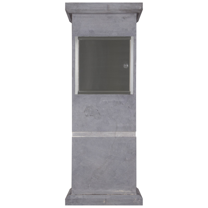 Boîte aux lettres en pierre bleue Yvoir