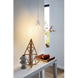 Suspension Yorth béton Ø 11 cm E27 60 W EGLO