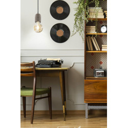 Suspension Yorth béton Ø 11 cm E27 60 W EGLO