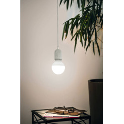 Suspension Yorth béton Ø 11 cm E27 60 W EGLO