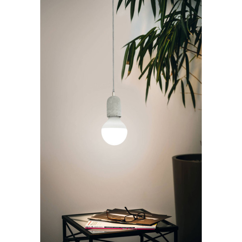 Suspension Yorth béton Ø 11 cm E27 60 W EGLO