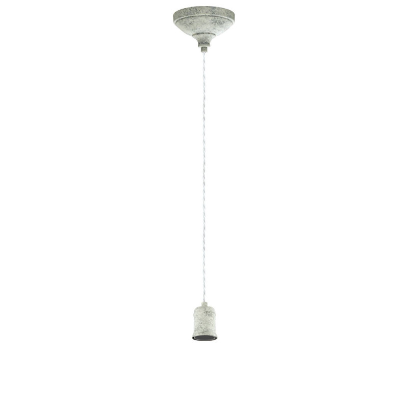 Suspension Yorth blanc chaulé Ø 12,5 cm E27 60 W EGLO