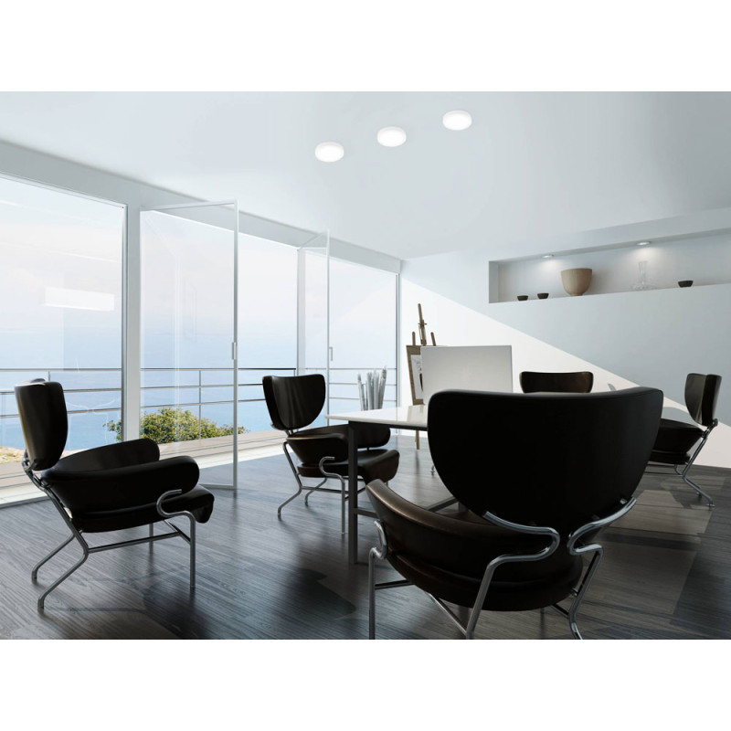 Plafonnier LED Fueva-c blanc Ø 22,5 cm 15,6 W EGLO Plafonnier LED Fueva-c blanc Ø 22,5 cm 15,6 W EGLO