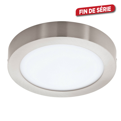 Plafonnier LED Fueva-c nickel mat Ø 22,5 cm 15,6 W EGLO