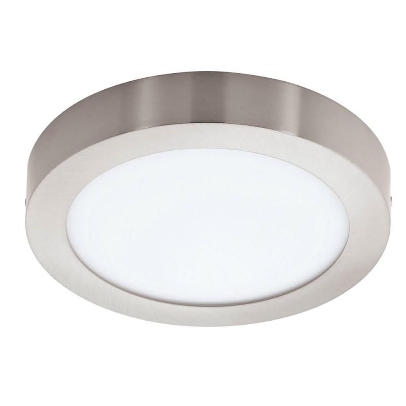 Plafonnier LED Fueva-c nickel mat Ø 22,5 cm 15,6 W EGLO