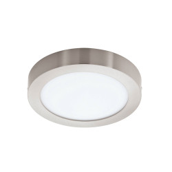 Plafonnier LED Fueva-c nickel mat Ø 30 cm 21 W EGLO