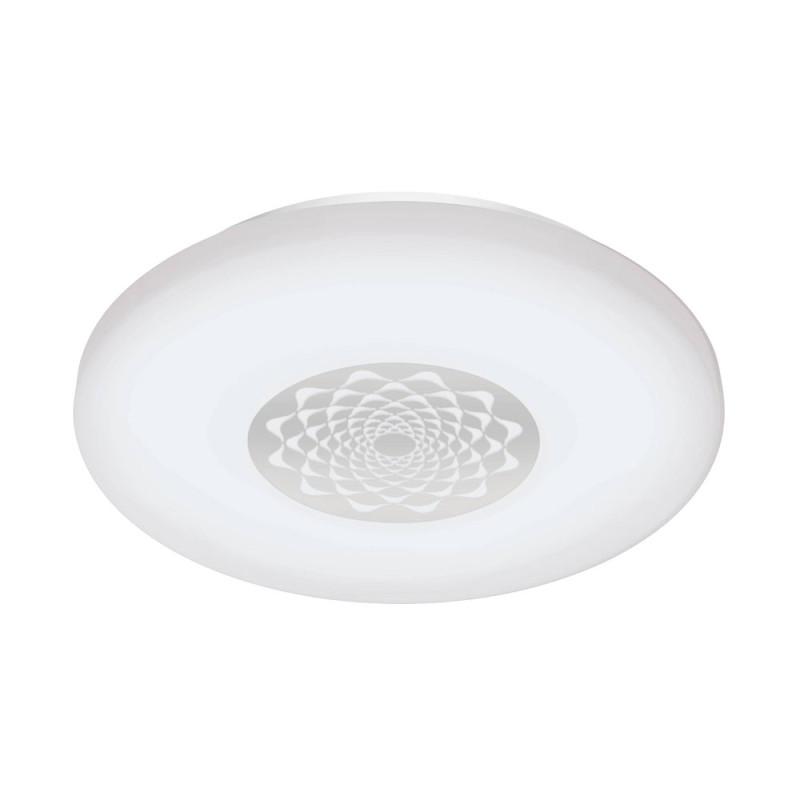 Plafonnier LED Capasso blanc et chrome Ø 34 cm 20 W EGLO