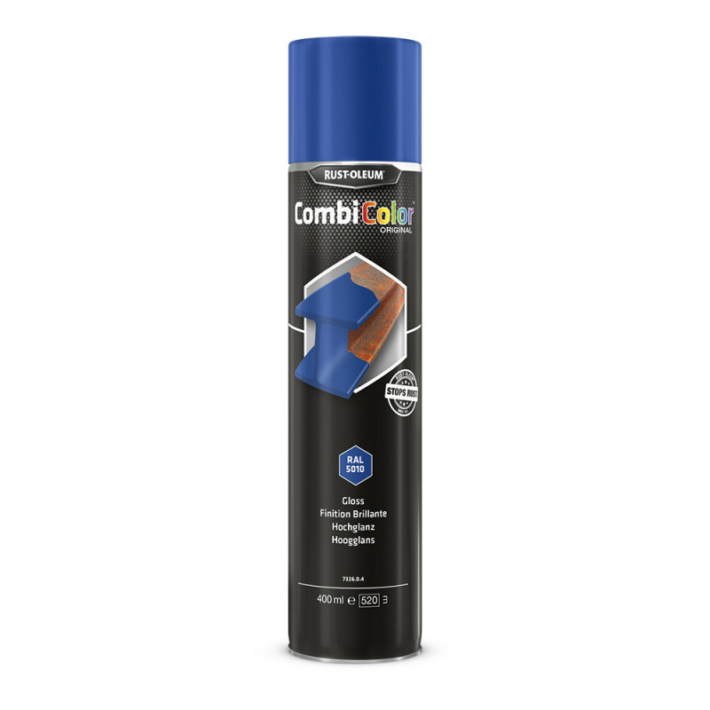 Laque CombiColor bleu gentiane brillant 0,4 L RUST-OLEUM