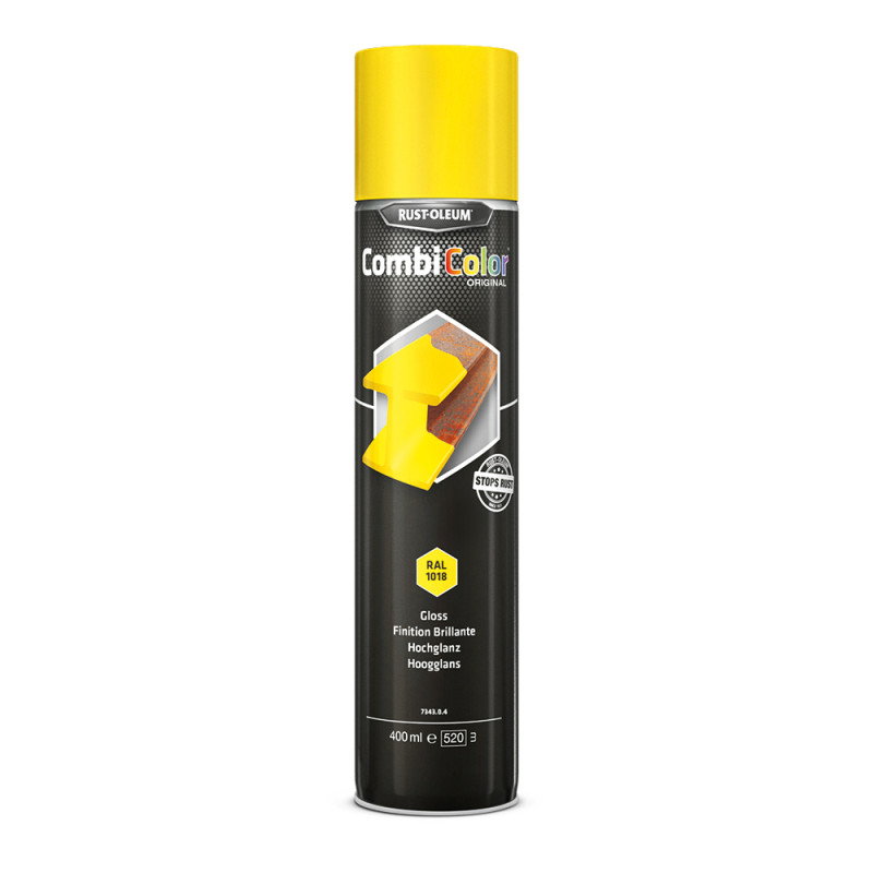 Laque CombiColor jaune zinc brillant 0,4 L RUST-OLEUM