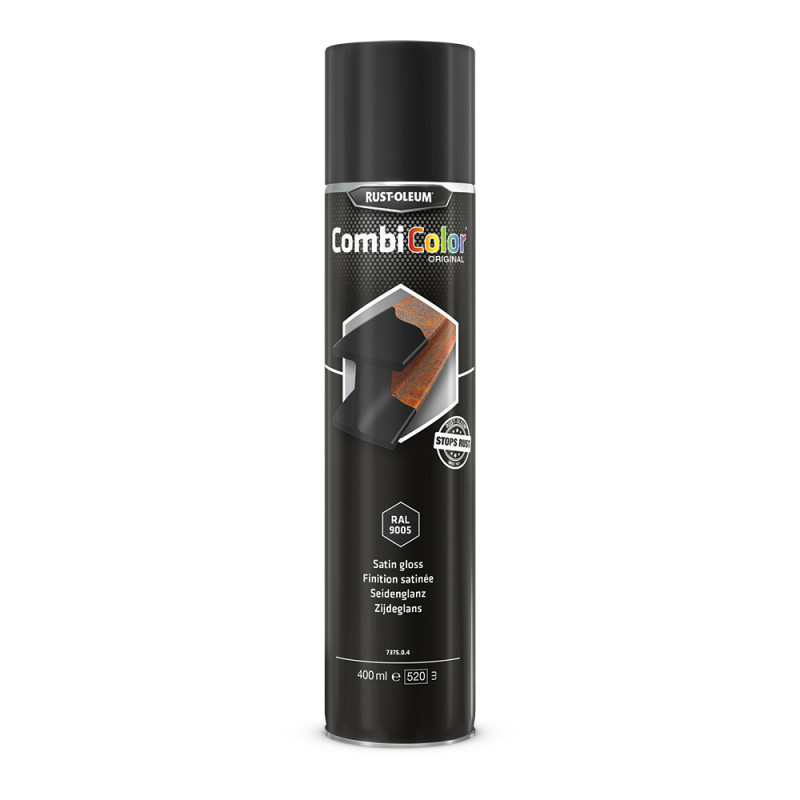 Laque CombiColor noir satiné 0,4 L RUST-OLEUM