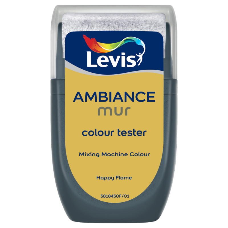 Testeur peinture pour murs Ambiance happy flame extra mat 0,03 L LEVIS