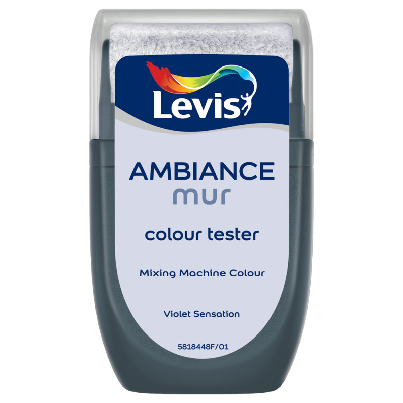 Testeur peinture pour murs Ambiance violet sensation extra mat 0,03 L LEVIS