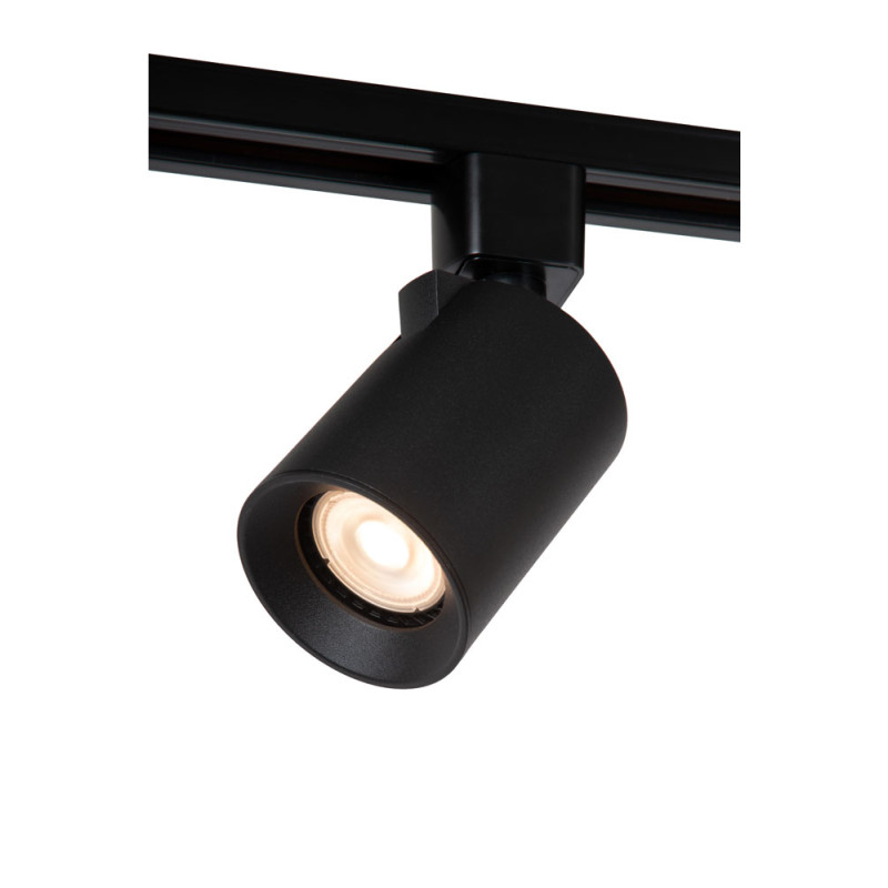 Spot LED Track Nigel noir dimmable Ø 6,5 cm GU10 50 W LUCIDE