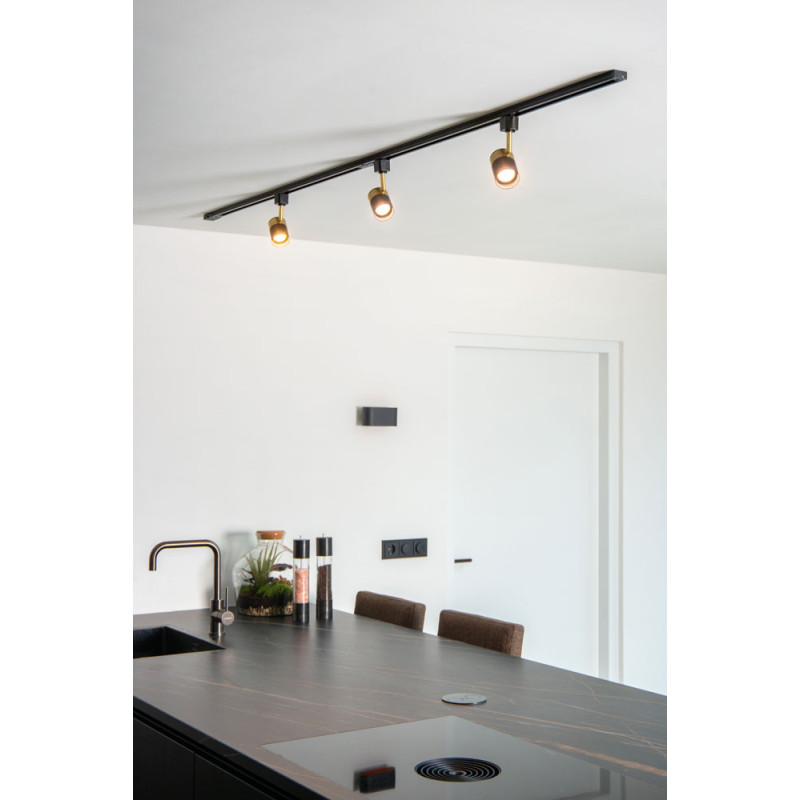 Spot LED Track Floris noir et or dimmable GU10 50 W LUCIDE Spot LED Track Floris noir et or dimmable GU10 50 W LUCIDE