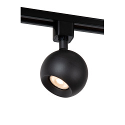 Spot LED Track Favori noir dimmable GU10 50 W LUCIDE