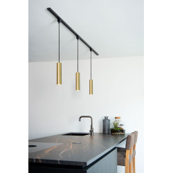 Suspension LED Track Floris laiton dimmable Ø 5,6 cm GU10 50 W LUCIDE Suspension LED Track Floris laiton dimmable Ø 5,6 cm GU10 50 W LUCIDE