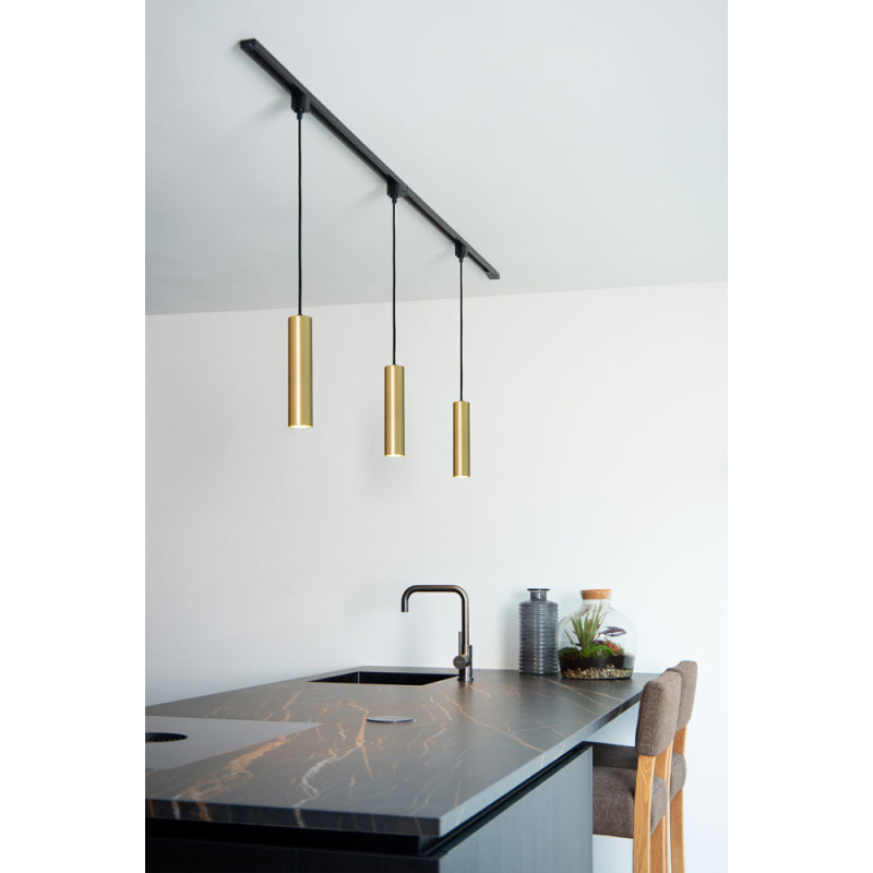 Suspension LED Track Floris laiton dimmable Ø 5,6 cm GU10 50 W LUCIDE Suspension LED Track Floris laiton dimmable Ø 5,6 cm GU10 50 W LUCIDE
