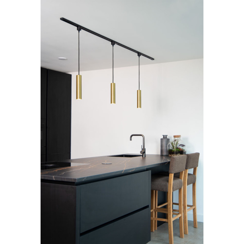 Suspension LED Track Floris laiton dimmable Ø 5,6 cm GU10 50 W LUCIDE Suspension LED Track Floris laiton dimmable Ø 5,6 cm GU10 50 W LUCIDE