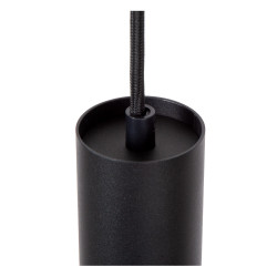 Suspension LED Track Floris noire dimmable Ø 5,6 cm GU10 50 W LUCIDE