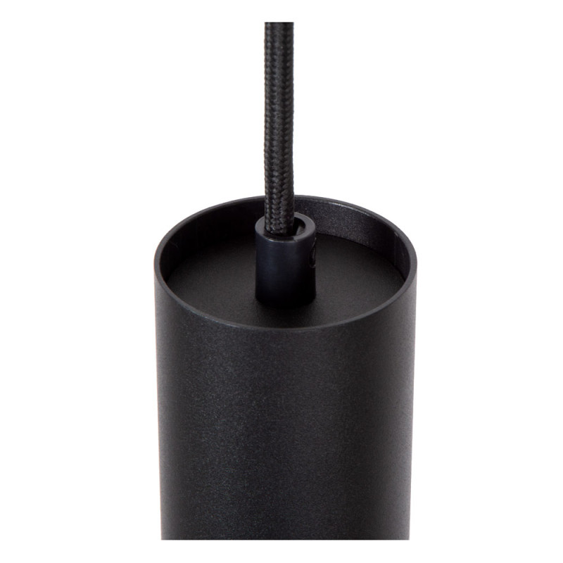 Suspension LED Track Floris noire dimmable Ø 5,6 cm GU10 50 W LUCIDE