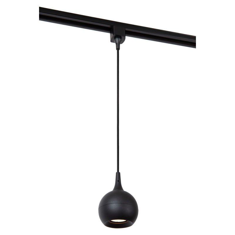 Suspension LED Track Favori noire dimmable GU10 50 W LUCIDE